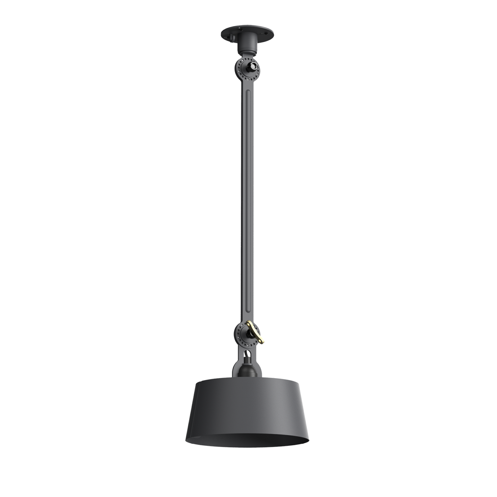 Tonone Bolt Ceiling 1 arm Underfit plafondlamp in midnight grey.