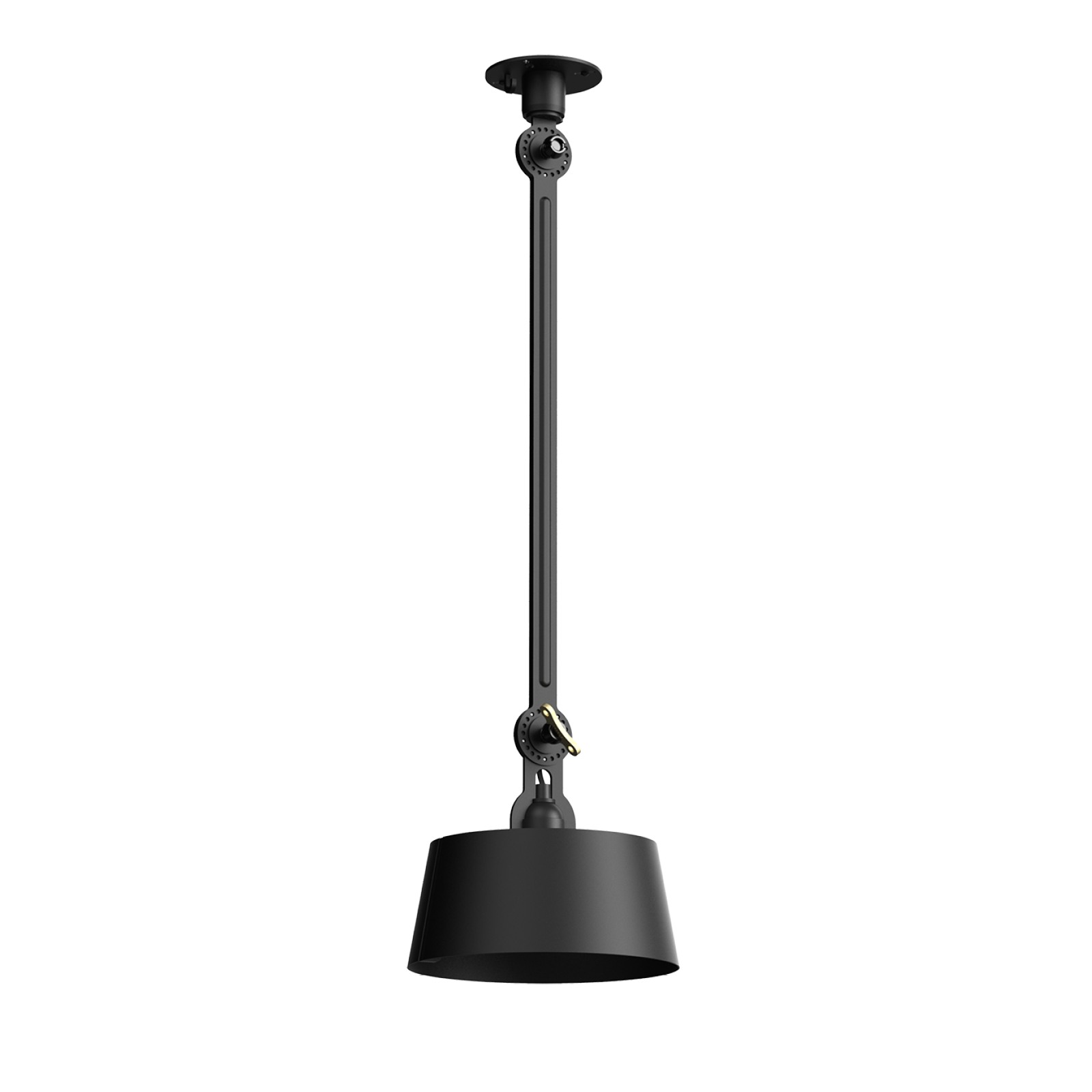 Tonone Bolt Ceiling 1 arm Underfit plafondlamp in smokey black.