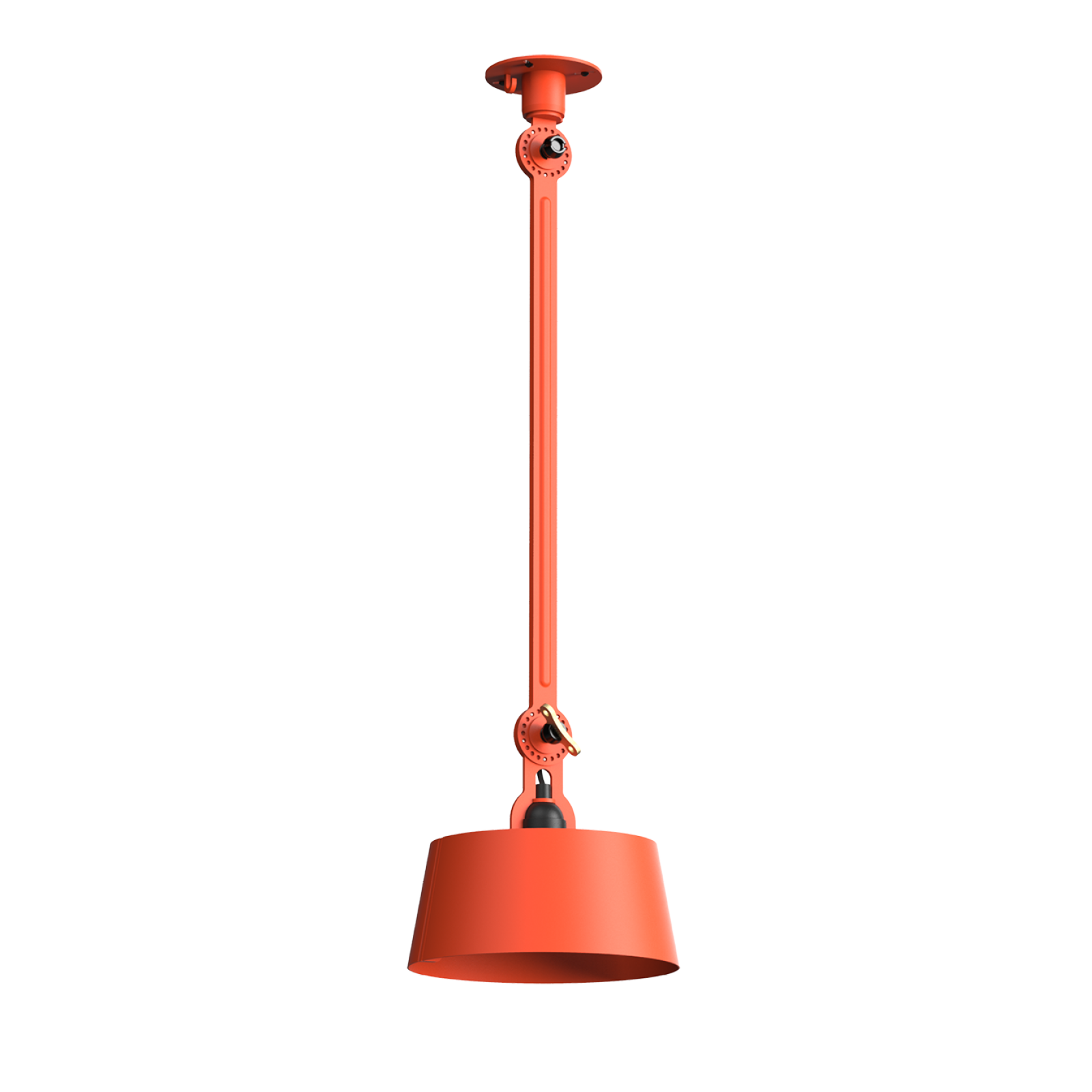 Tonone Bolt Ceiling 1 arm Underfit plafondlamp in striking orange.