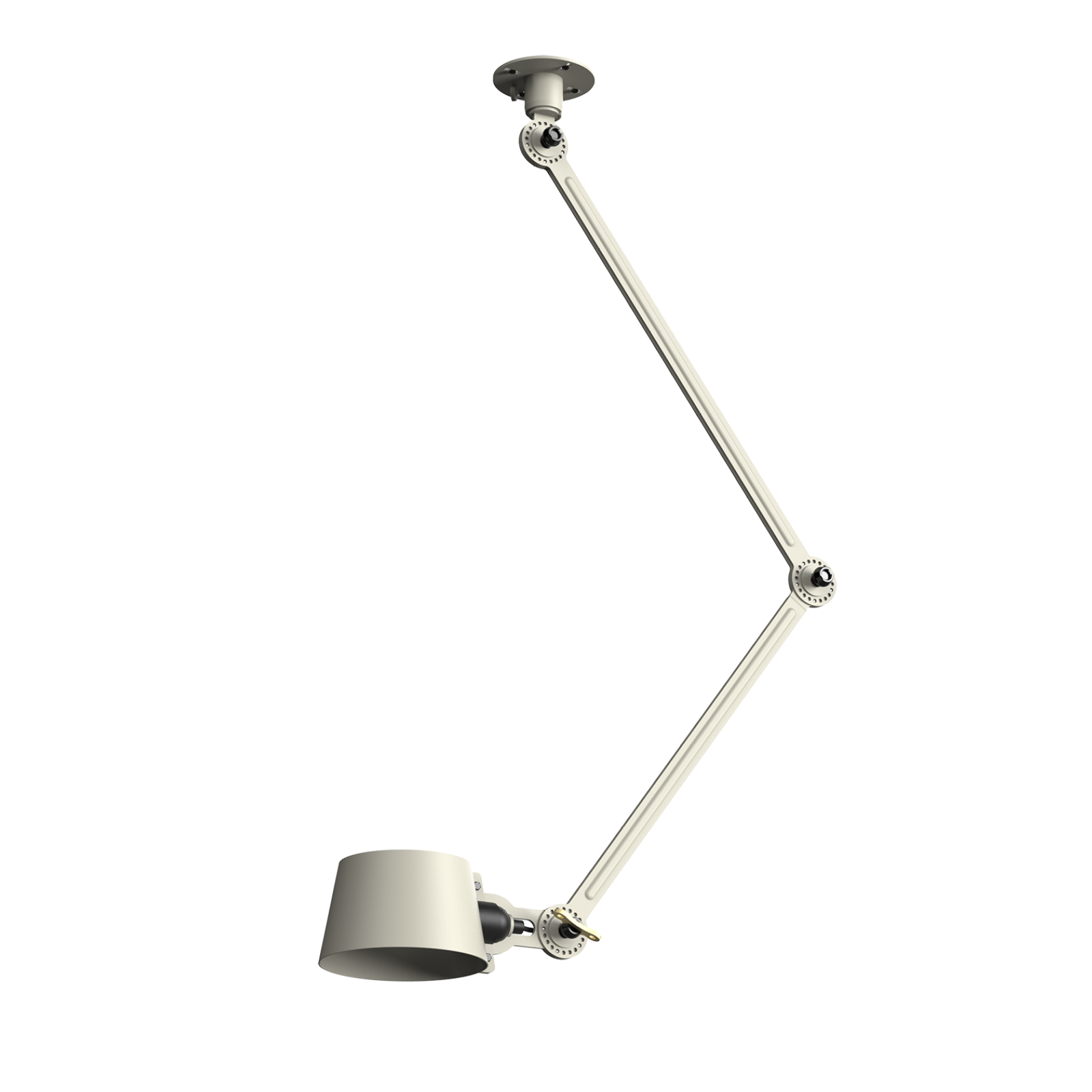 Tonone Bolt Ceiling 2 arm Sidefit plafondlamp in de kleur ash grey.