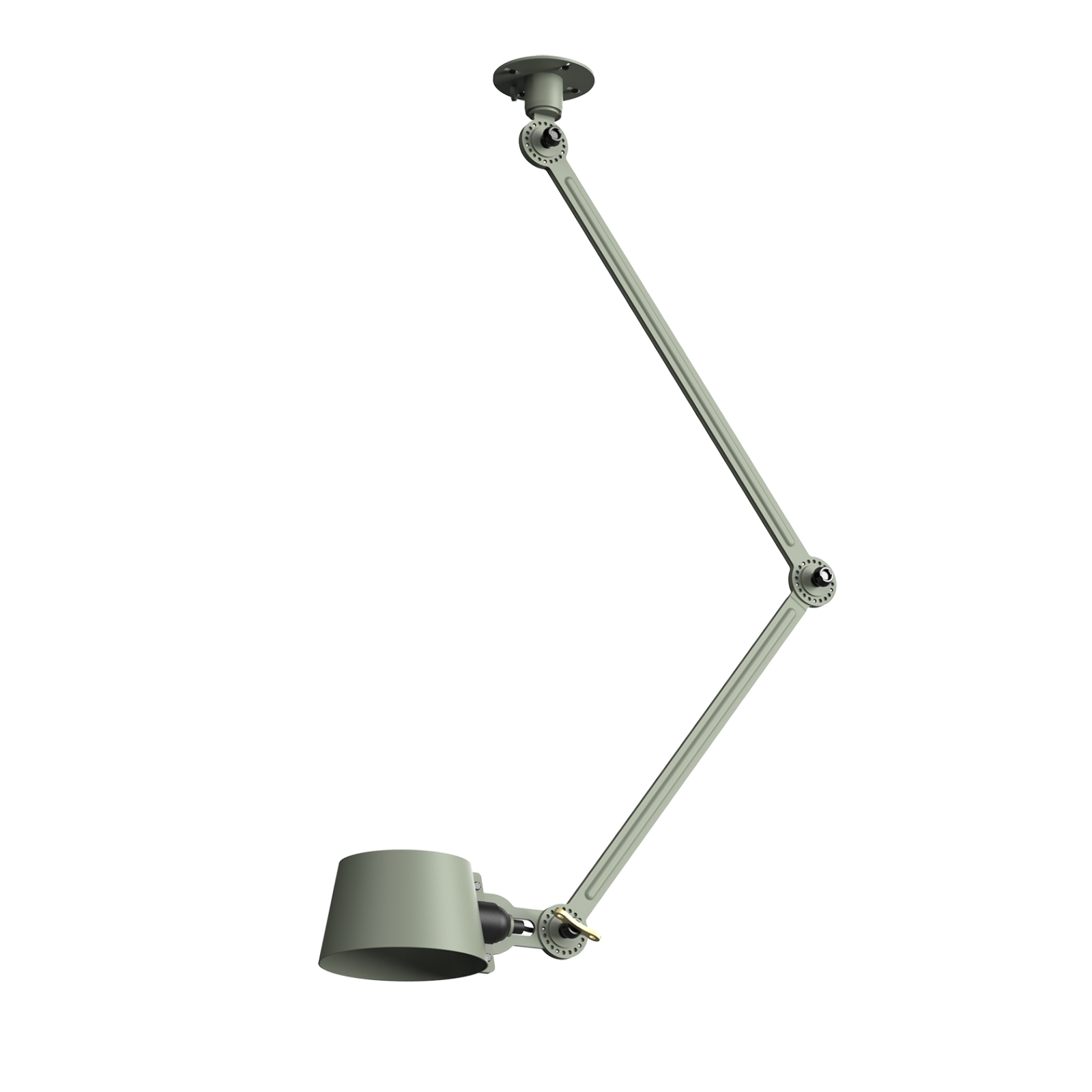 Tonone Bolt Ceiling 2 arm Sidefit plafondlamp in de kleur flux green.