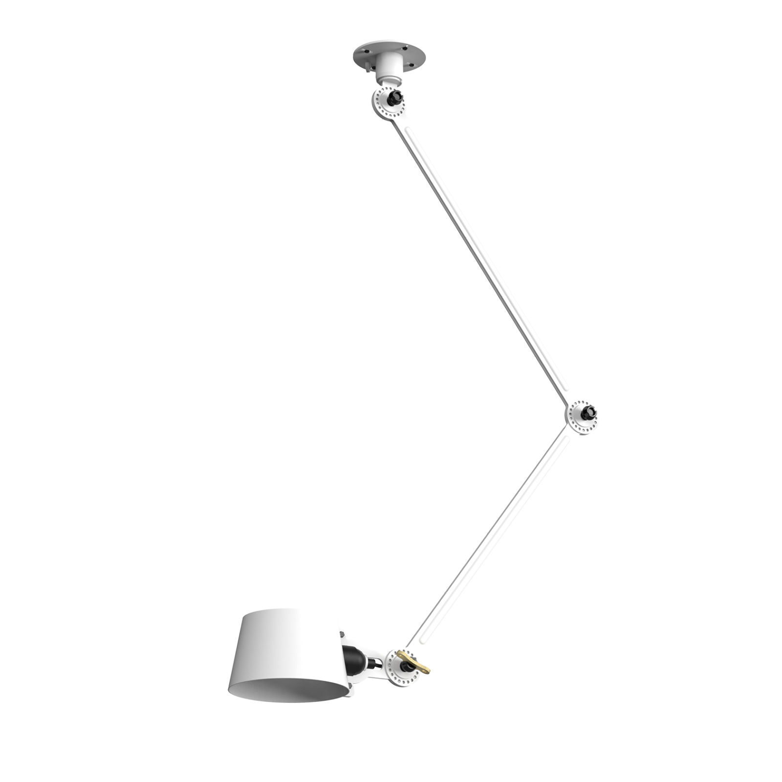 Tonone Bolt Ceiling 2 arm Sidefit plafondlamp in de kleur pure white.