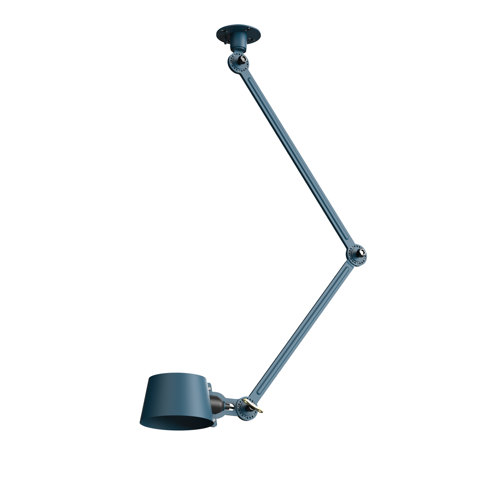 Tonone Bolt Ceiling 2 arm Sidefit plafondlamp in de kleur thunder blue.