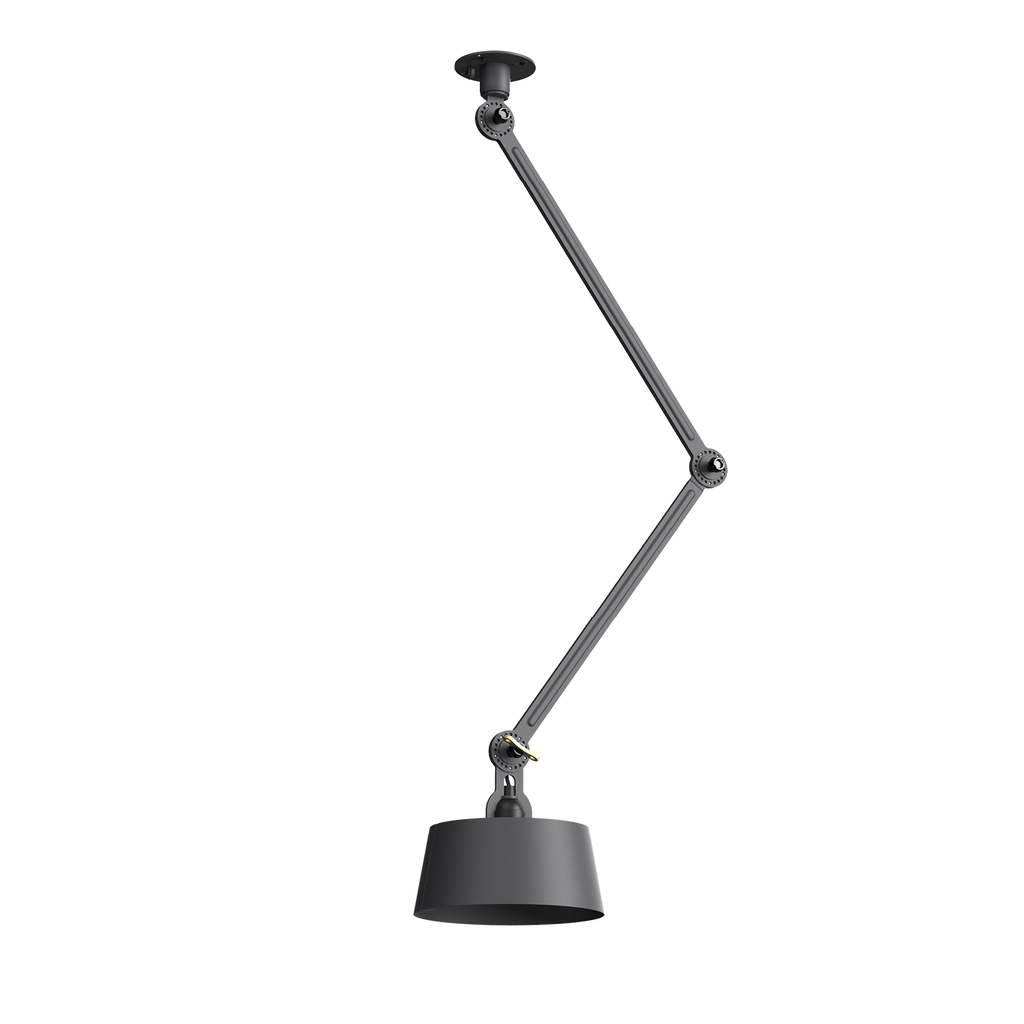 Tonone Bolt Ceiling 2 arm Underfit plafondlamp in de kleur midnight grey.
