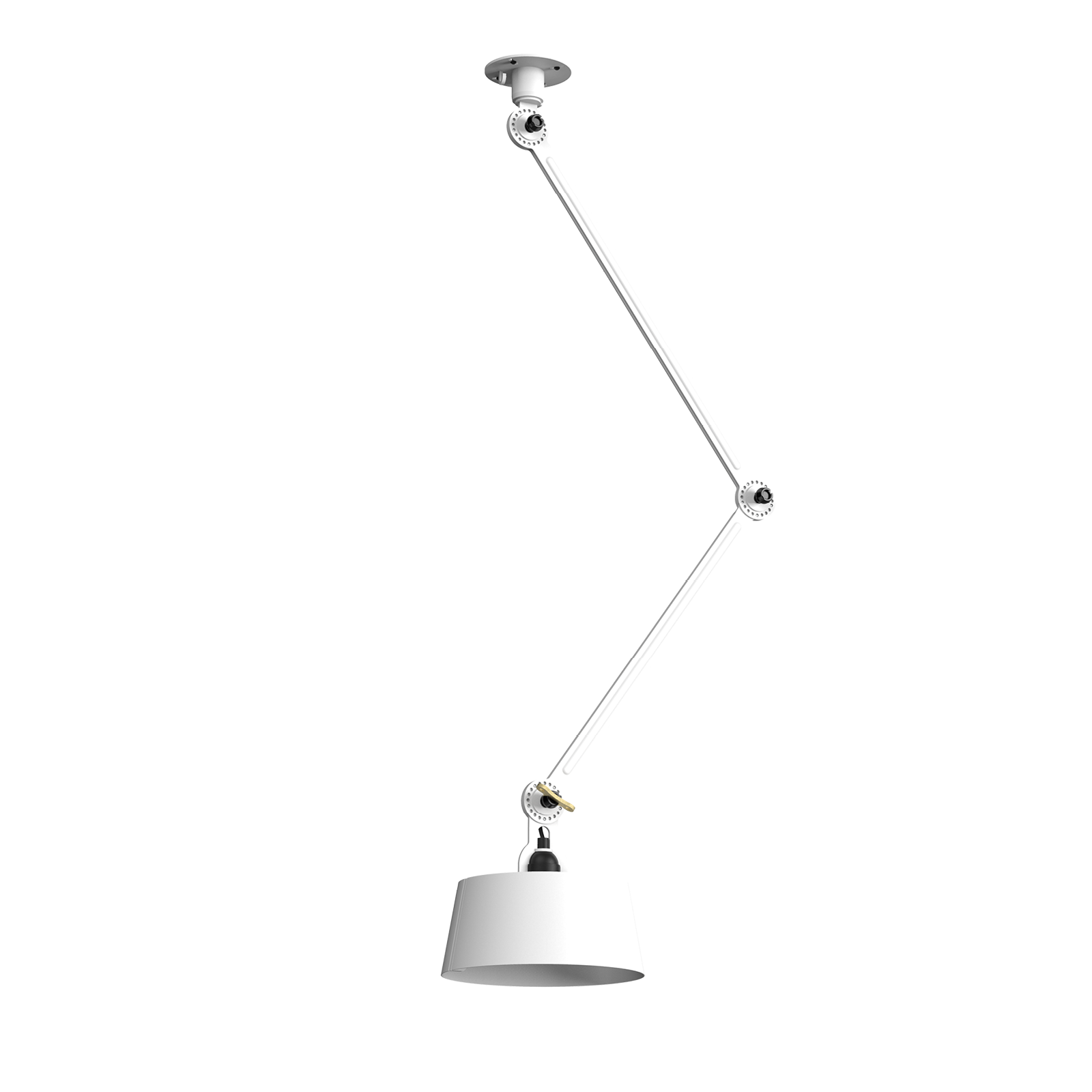 Tonone Bolt Ceiling 2 arm Underfit plafondlamp in de kleur pure white.