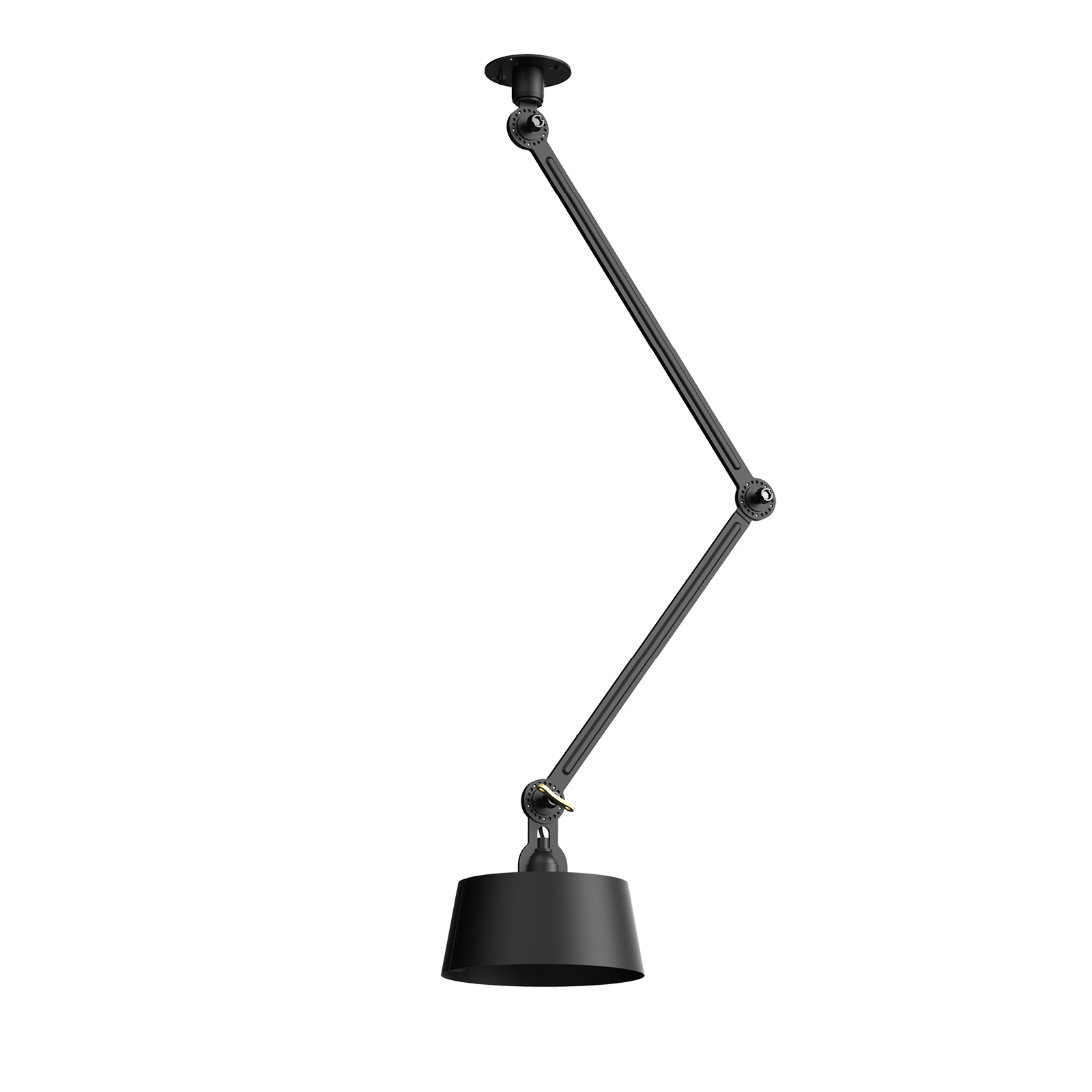 Tonone Bolt Ceiling 2 arm Underfit plafondlamp in de kleur smokey black.