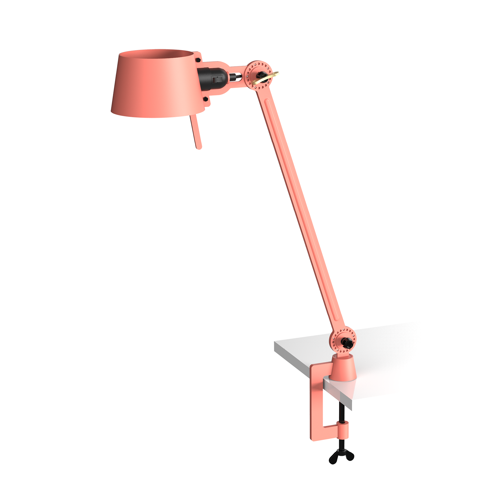Tonone Bolt Desk 1 arm clamp bureaulamp in de kleur daybreak rose.