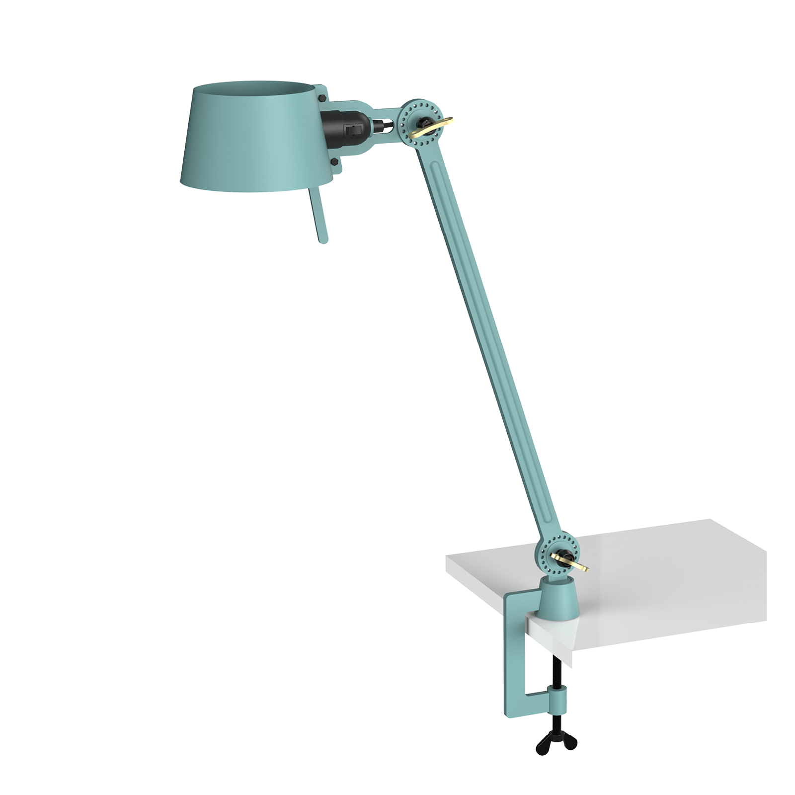Tonone Bolt Desk 1 arm Clamp bureaulamp in de kleur Ice blue.