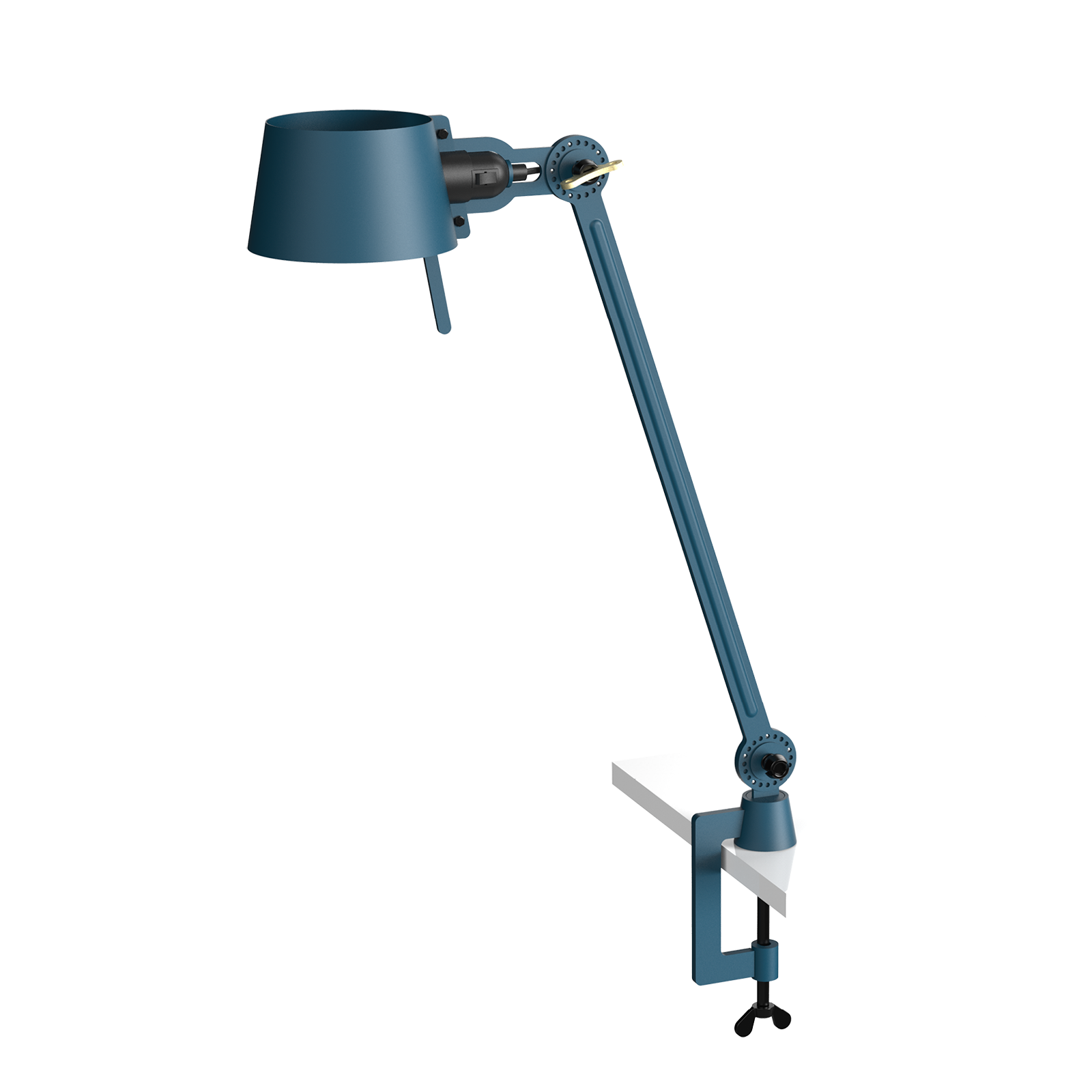 Tonone Bolt Desk 1 arm clamp bureaulamp in de kleur thunder blue.