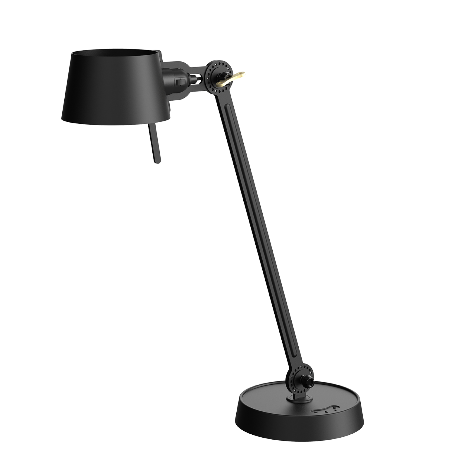 Tonone Bolt Desk 1 arm foot bureaulamp in de kleur smokey black.