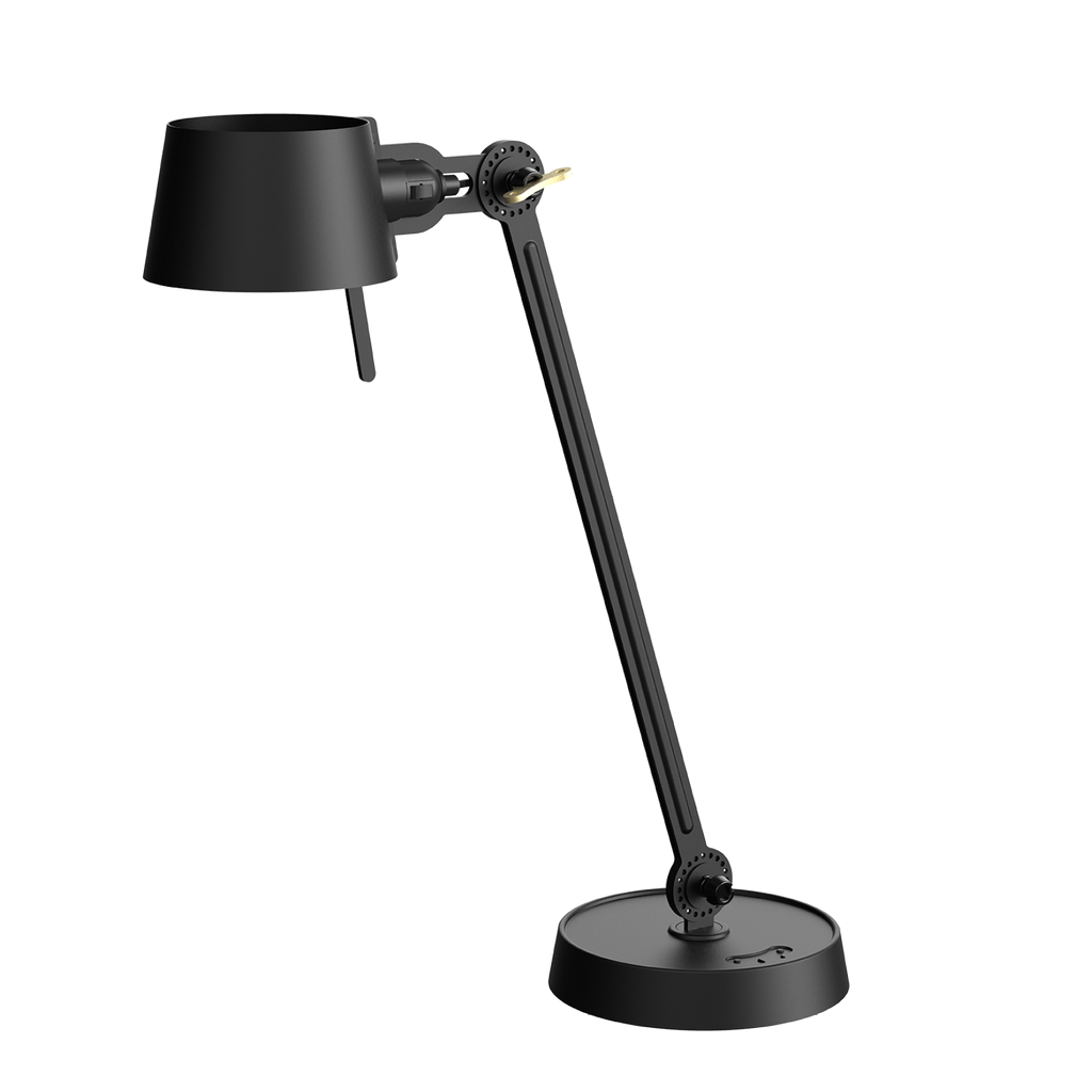 Tonone Bolt Desk 1 arm foot bureaulamp in de kleur smokey black.