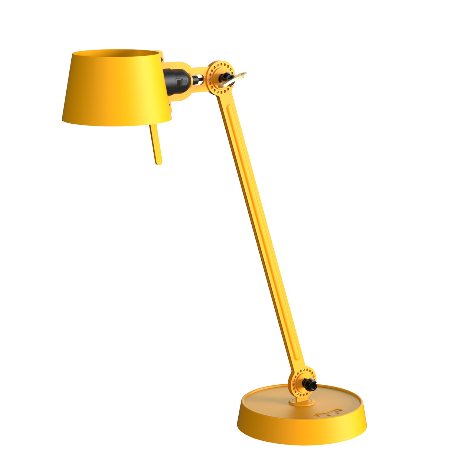 Tonone Bolt Desk 1 arm foot bureaulamp in de kleur sunny yellow.