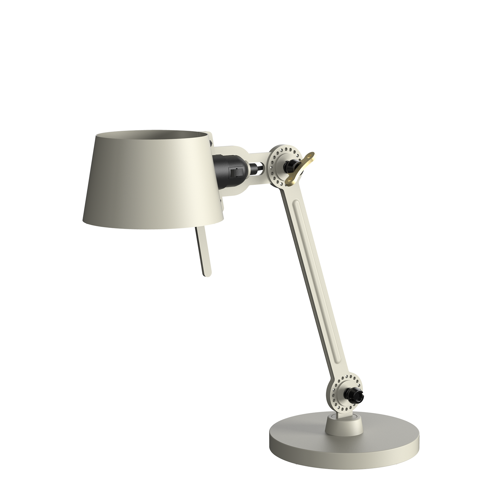 Tonone Bolt Desk 1 arm foot small bureaulamp in de kleur ash grey.