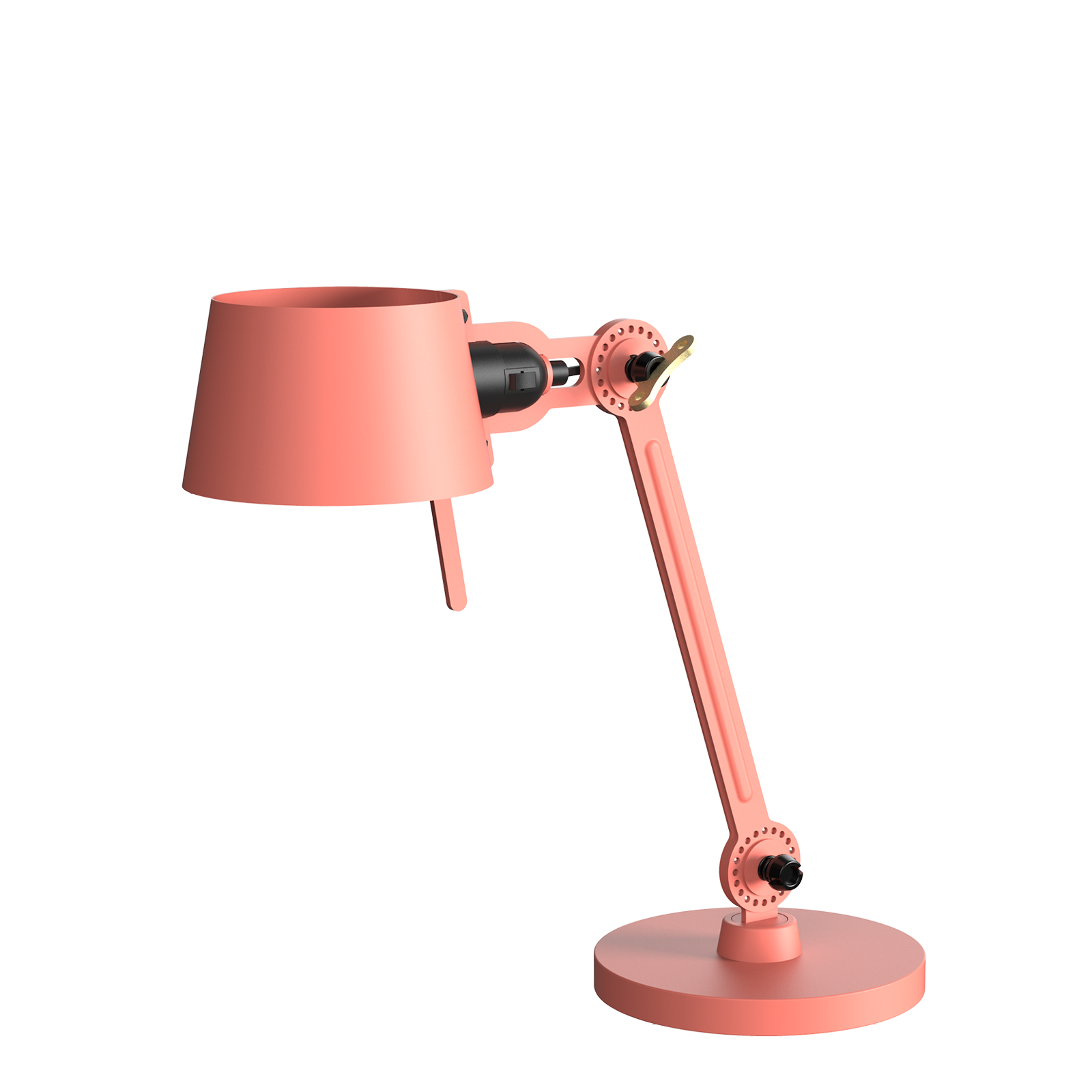 Tonone Bolt Desk 1 arm foot small bureaulamp in de kleur daybreak rose.