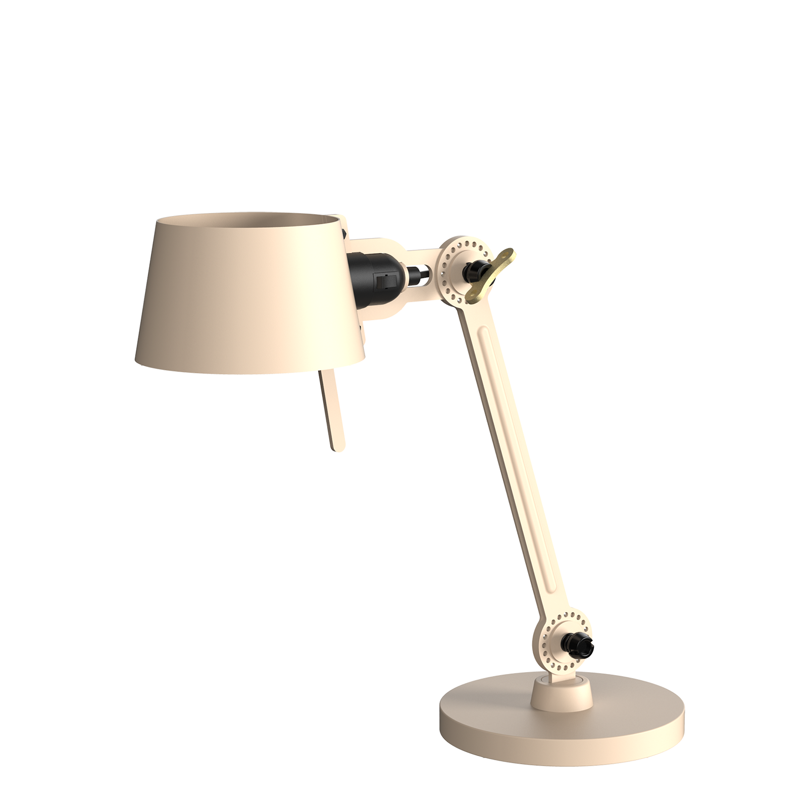 Tonone Bolt Desk 1 arm foot small bureaulamp in de kleur lightning white.