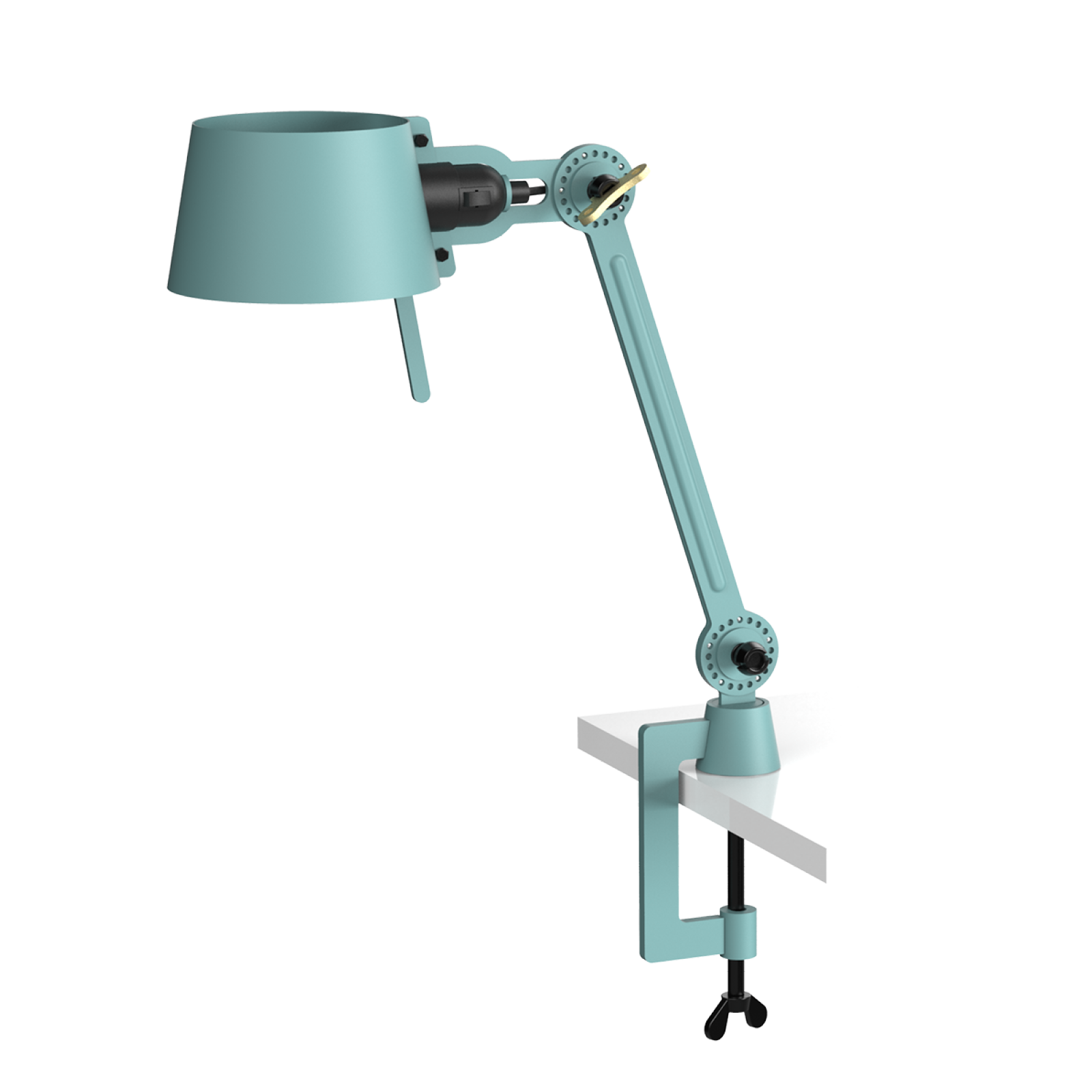 Tonone Bolt Desk 1 arm Clamp Small bureaulamp in de kleur Ice Blue.