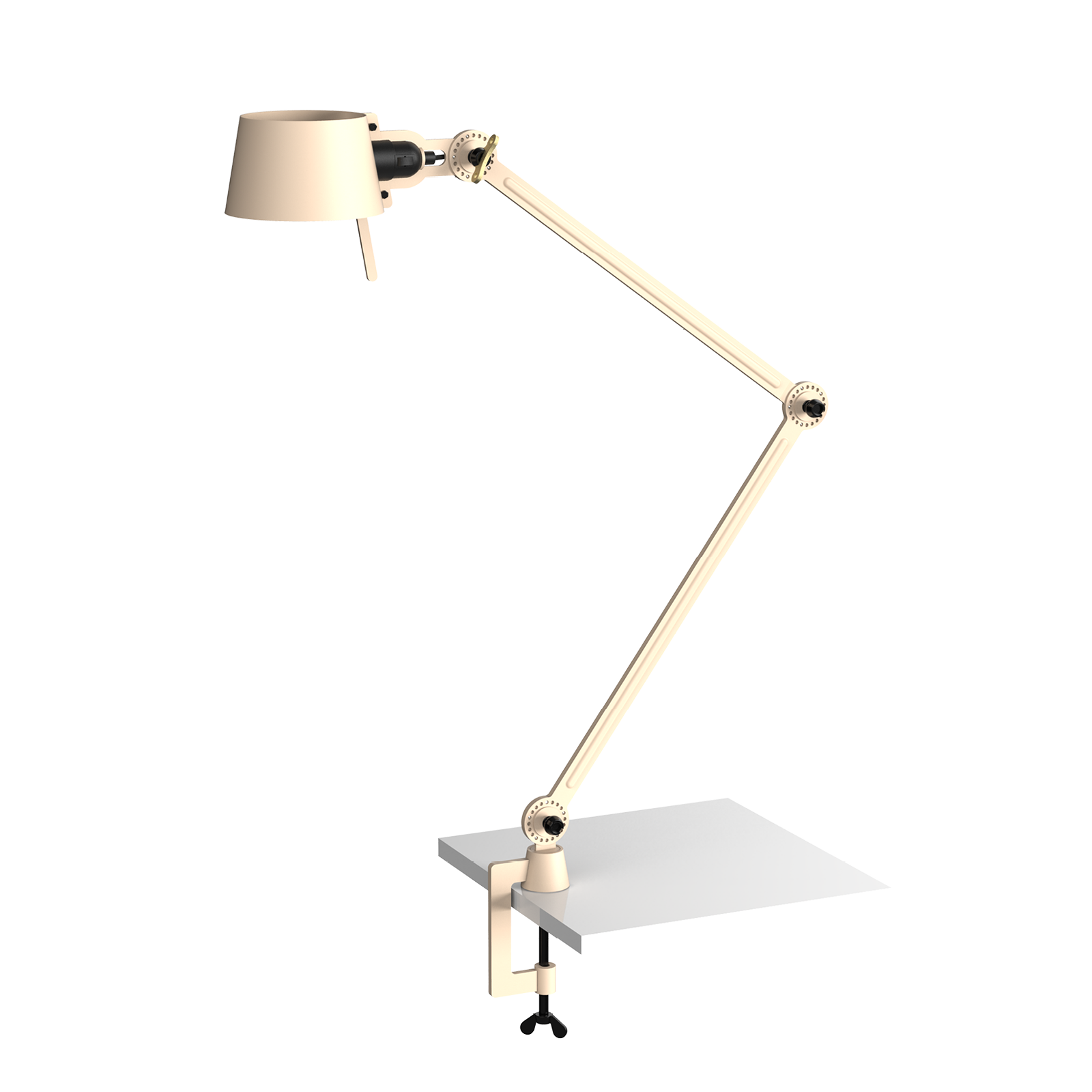 Tonone Bolt Desk 2 arm clamp bureaulamp in de kleur lightning white.