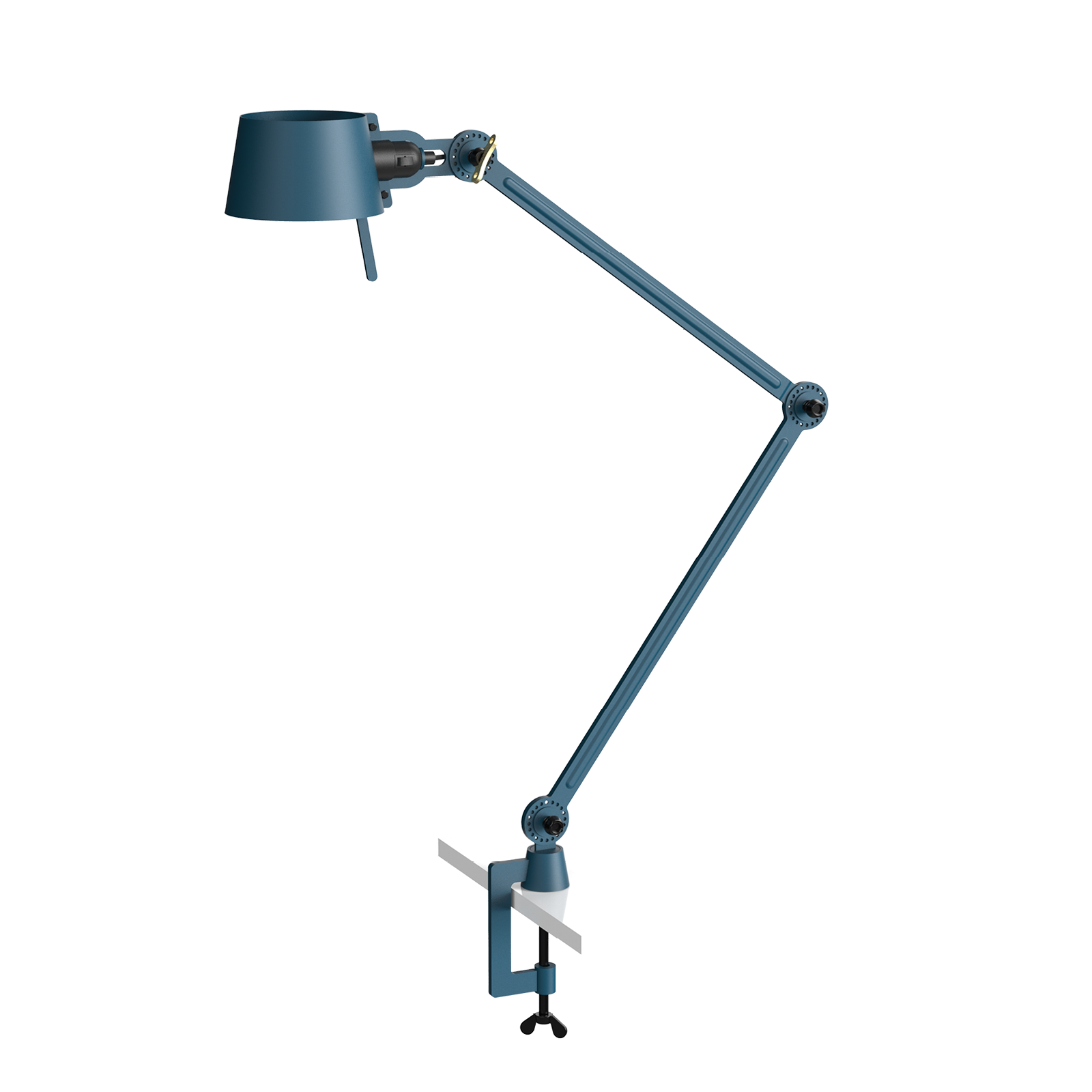 Tonone Bolt Desk 2 arm clamp bureaulamp in de kleur thunder blue.