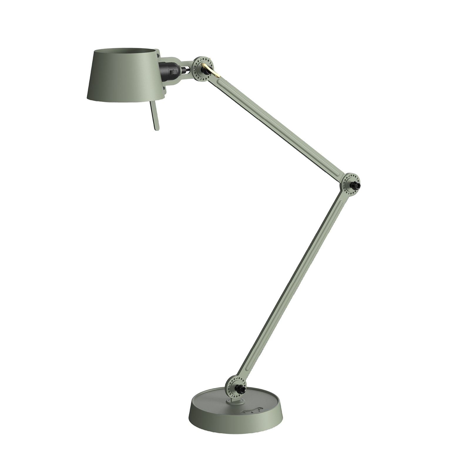 Tonone Bolt Desk 2 arm foot bureaulamp in de kleur flux green.