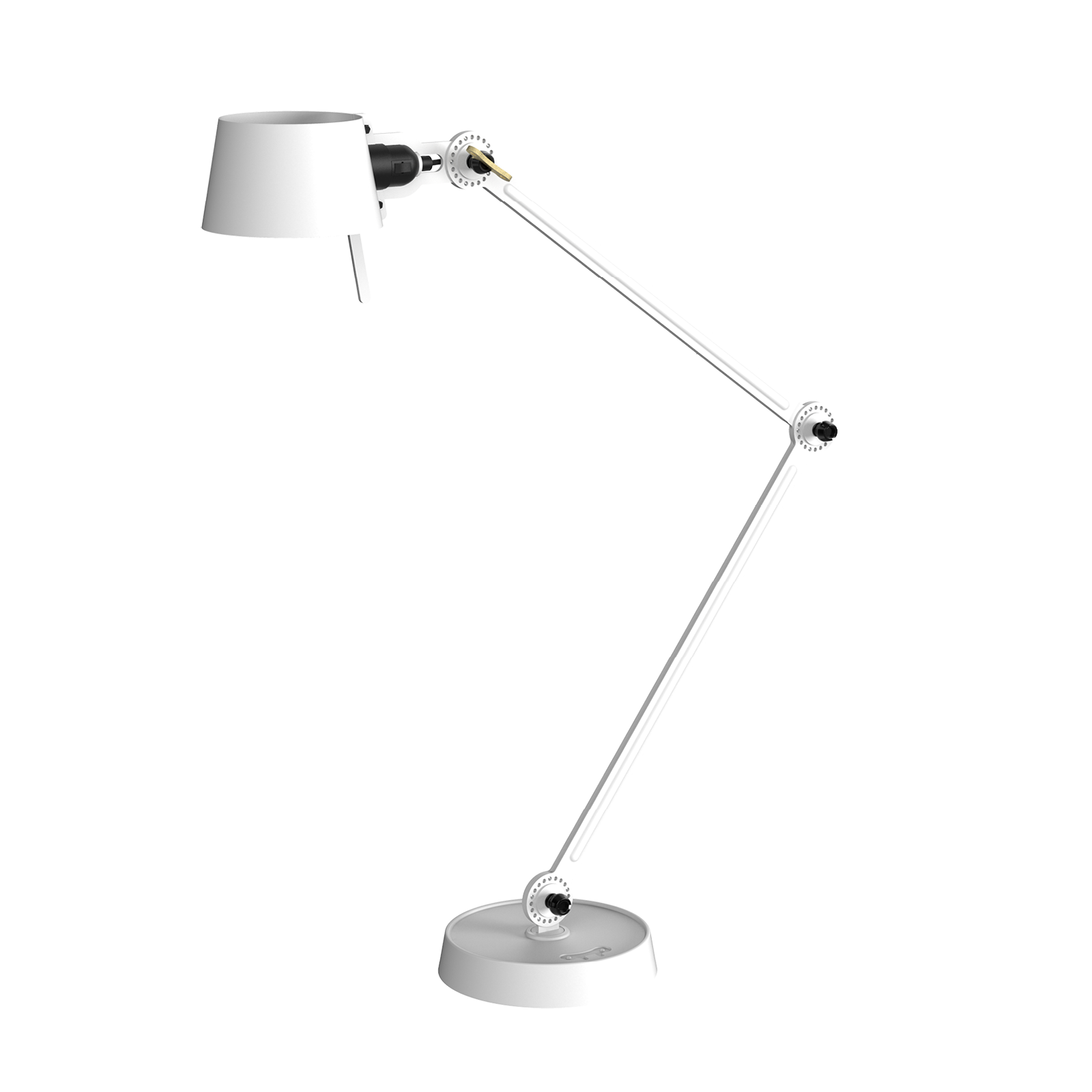 Tonone Bolt Desk 2 arm foot bureaulamp in de kleur pure white.
