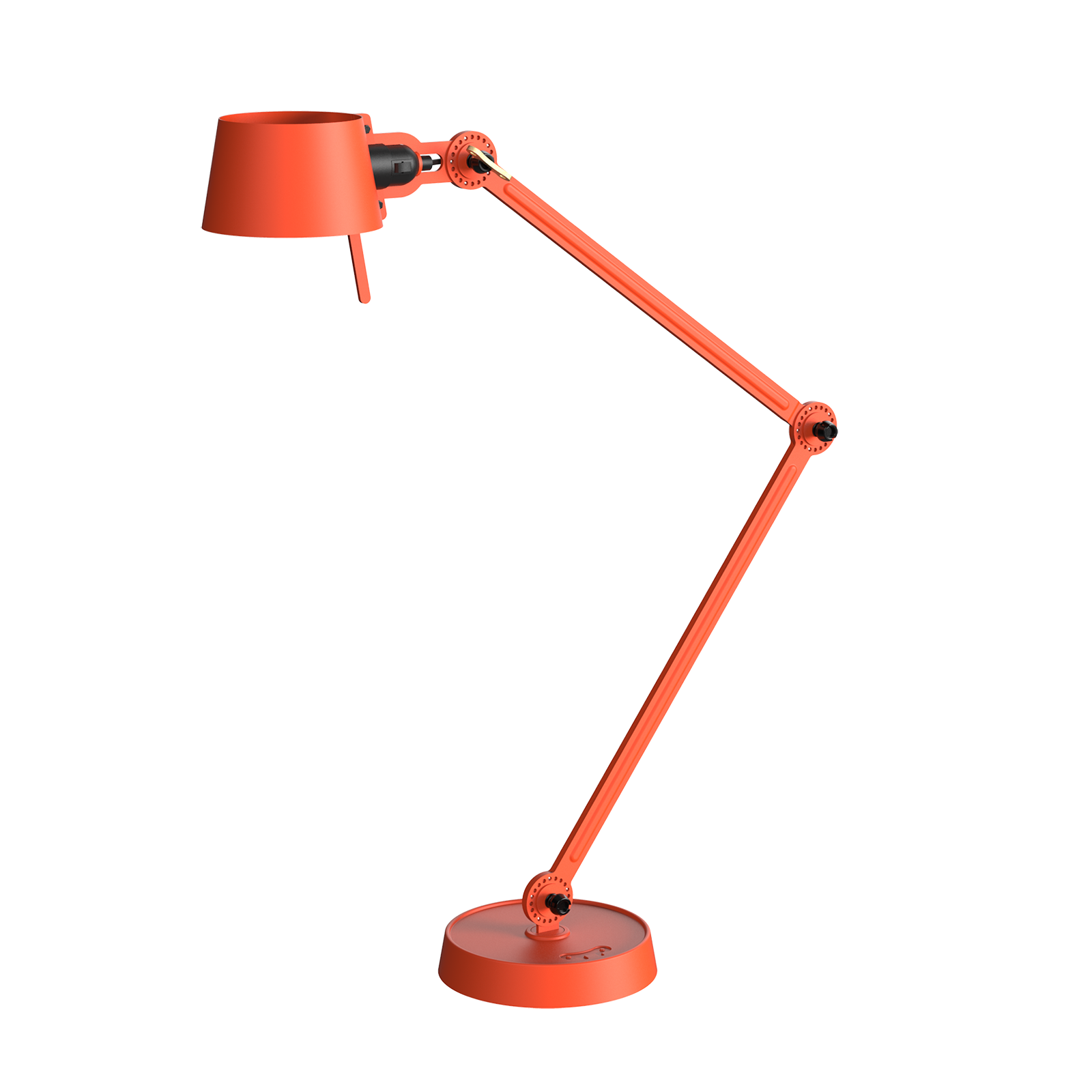 Tonone Bolt Desk 2 arm foot bureaulamp in de kleur striking orange.