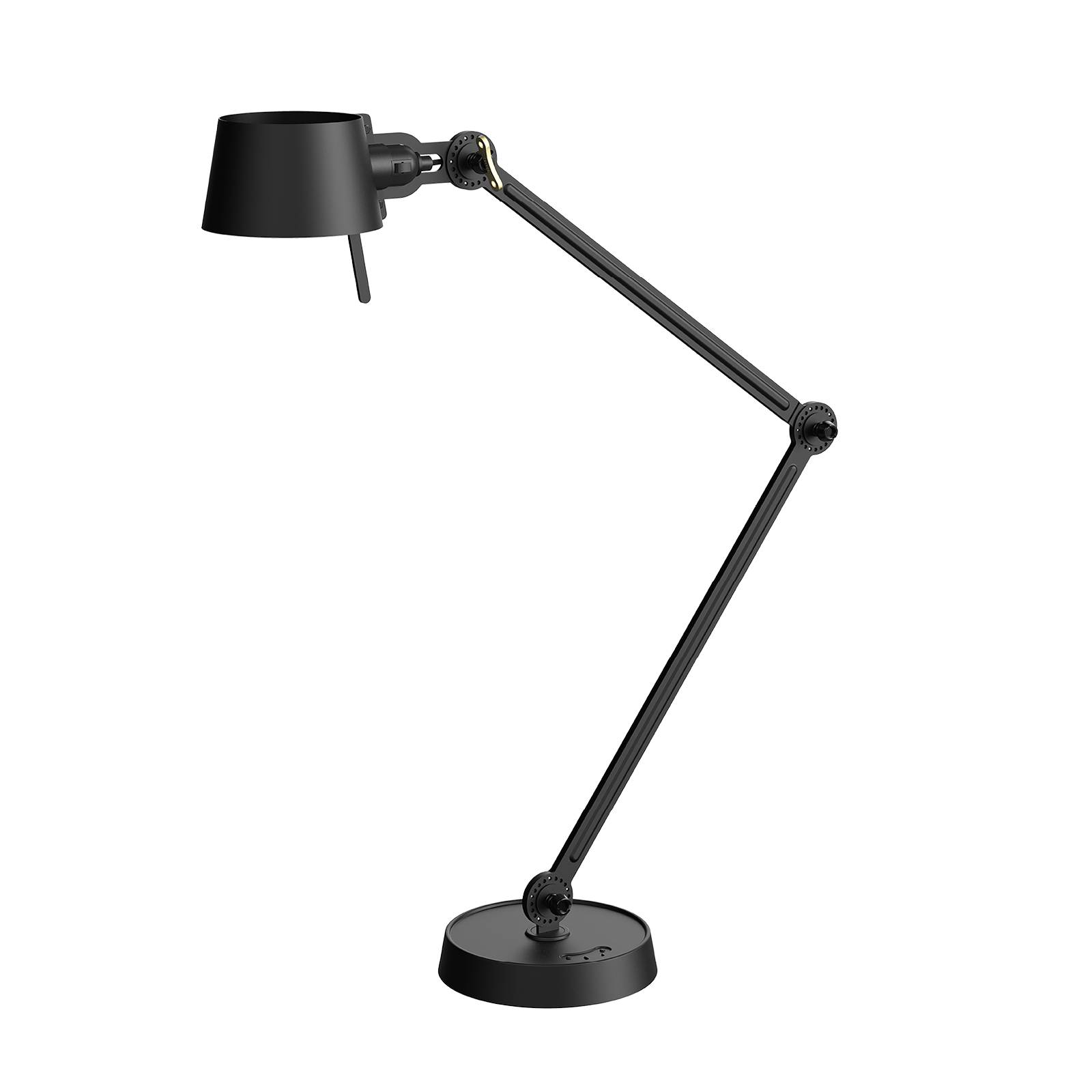 Tonone Bolt Desk 2 arm foot bureaulamp in de kleur smokey black.