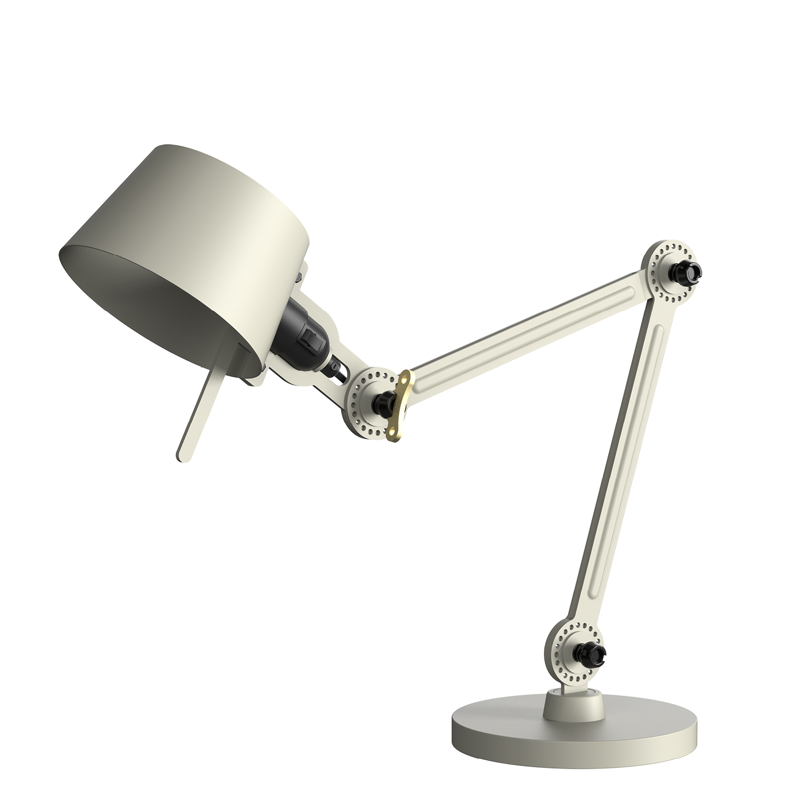 Tonone Bolt Desk 2 arm foot small bureaulamp in de kleur ash grey.