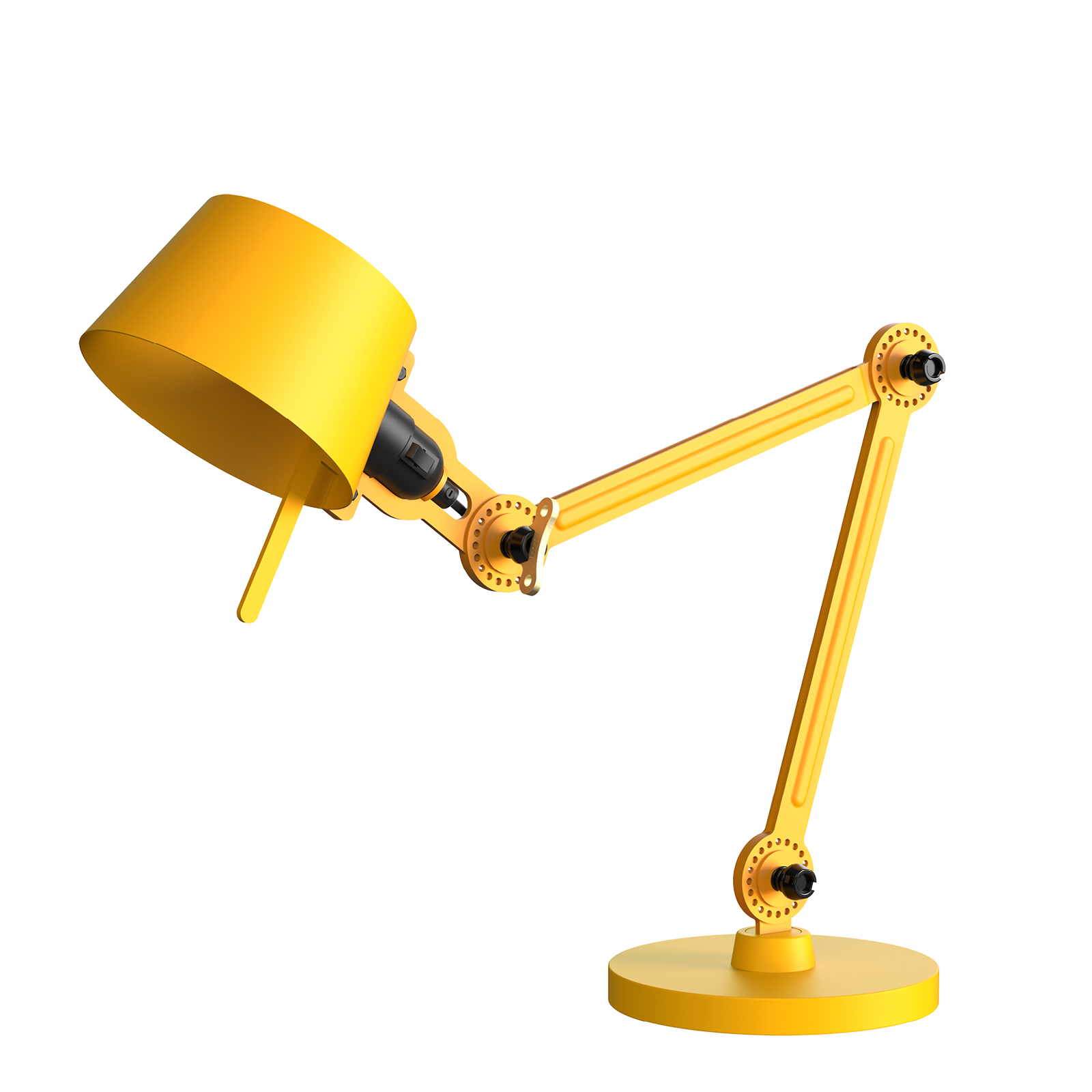 Tonone Bolt Desk 2 arm foot small bureaulamp in de kleur sunny yellow.