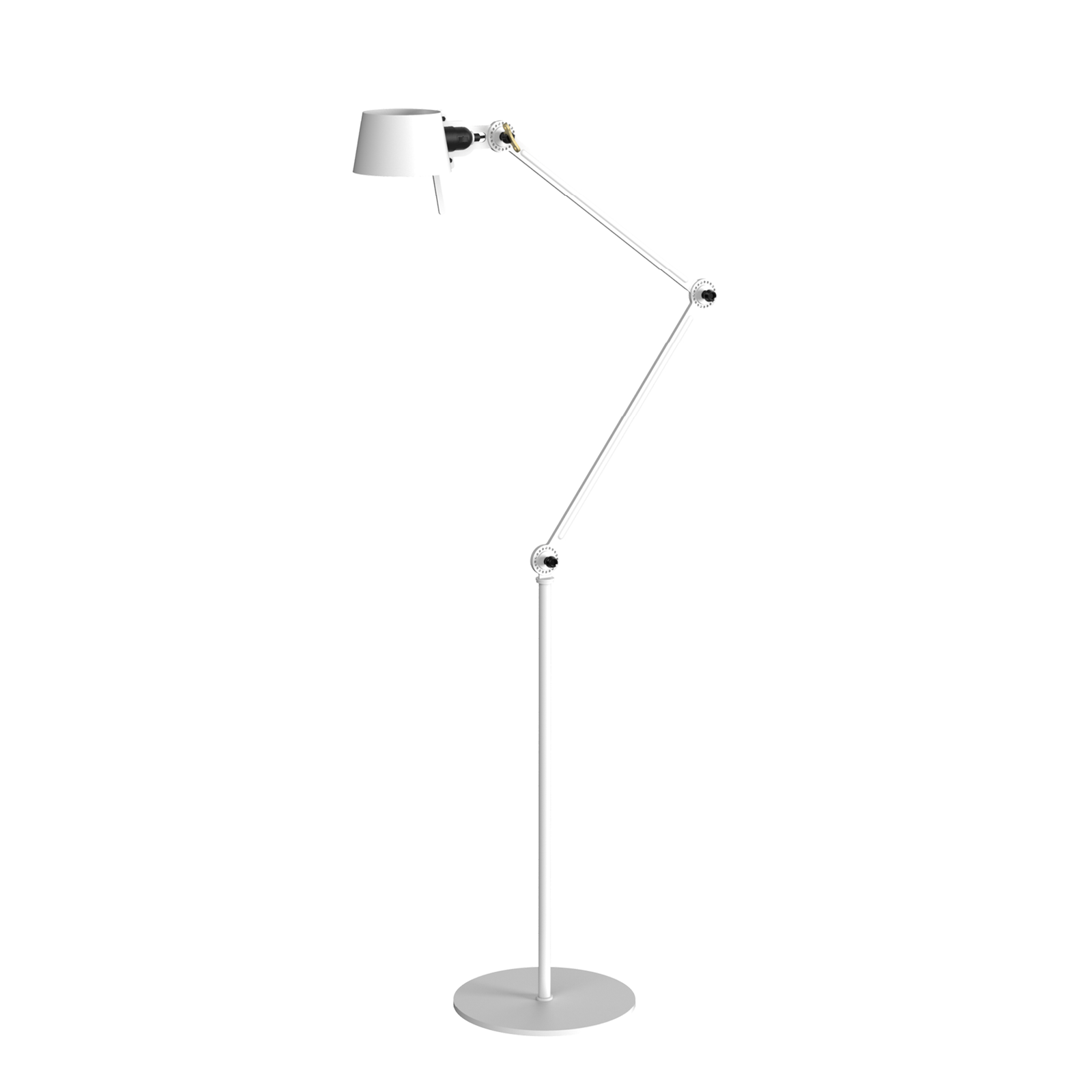 Tonone Bolt Floor 2 arm vloerlamp in de kleur pure white.
