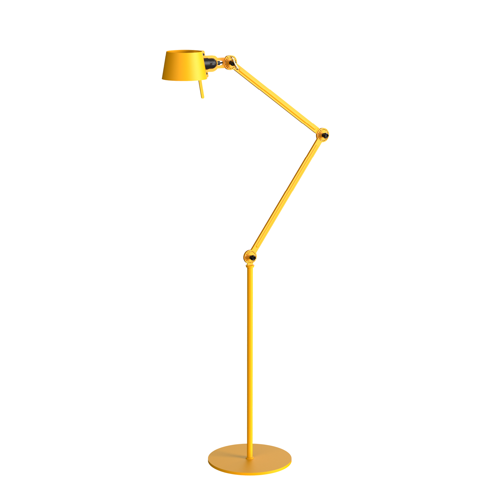 Tonone Bolt Floor 2 arm vloerlamp in de kleur sunny yellow.