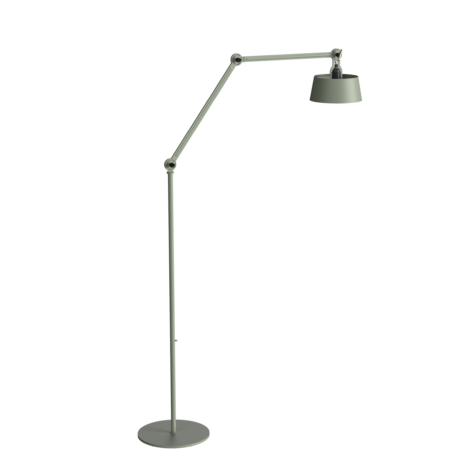 Tonone Bolt Floor Long 2 arm vloerlamp in de kleur flux green.