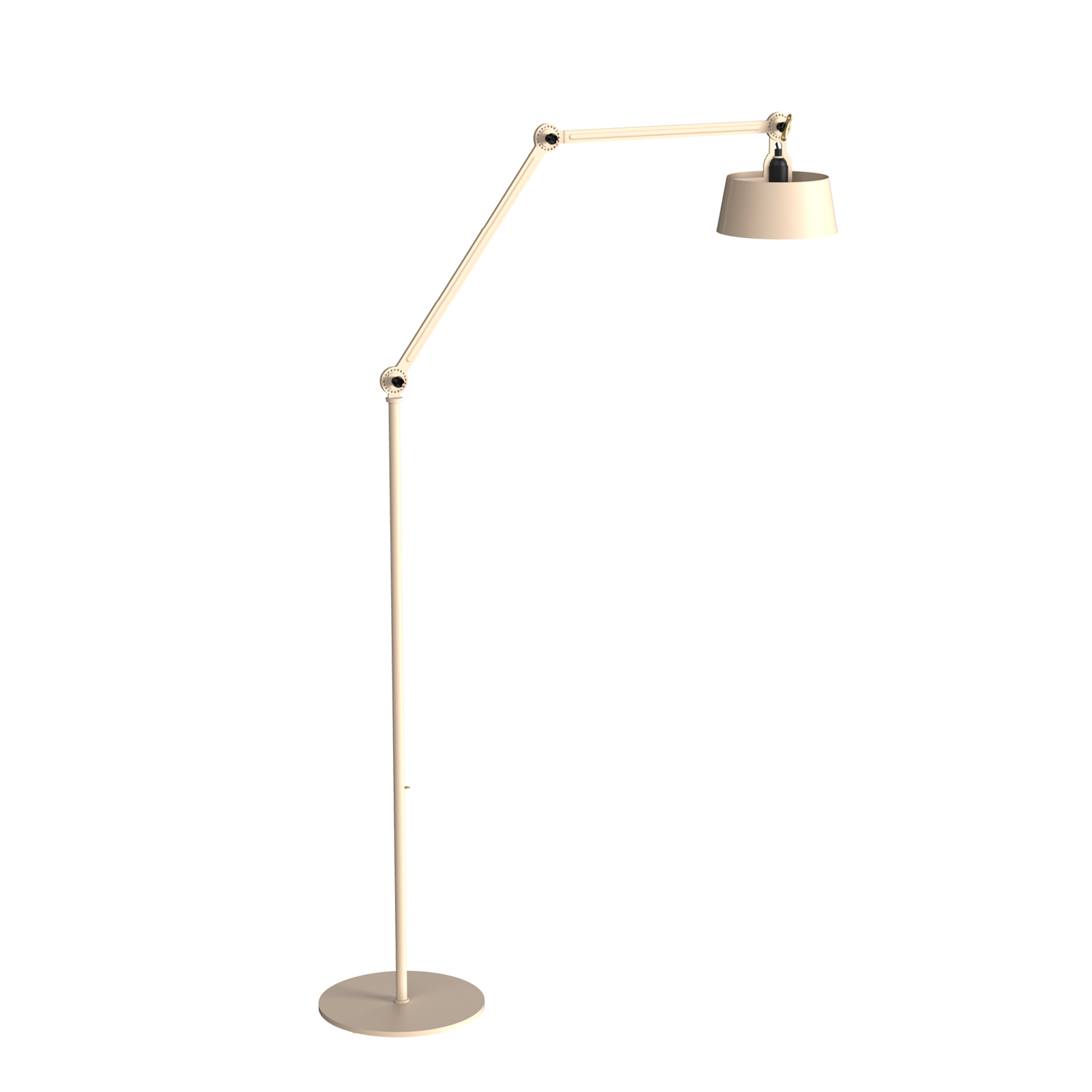 Tonone Bolt Floor Long 2 arm vloerlamp in de kleur lightning white.