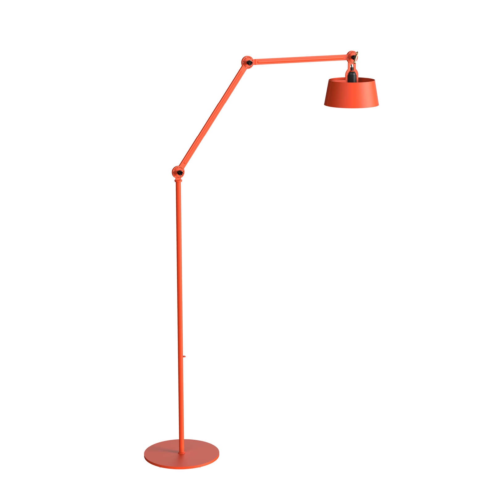 Tonone Bolt Floor Long 2 arm vloerlamp in de kleur striking orange.