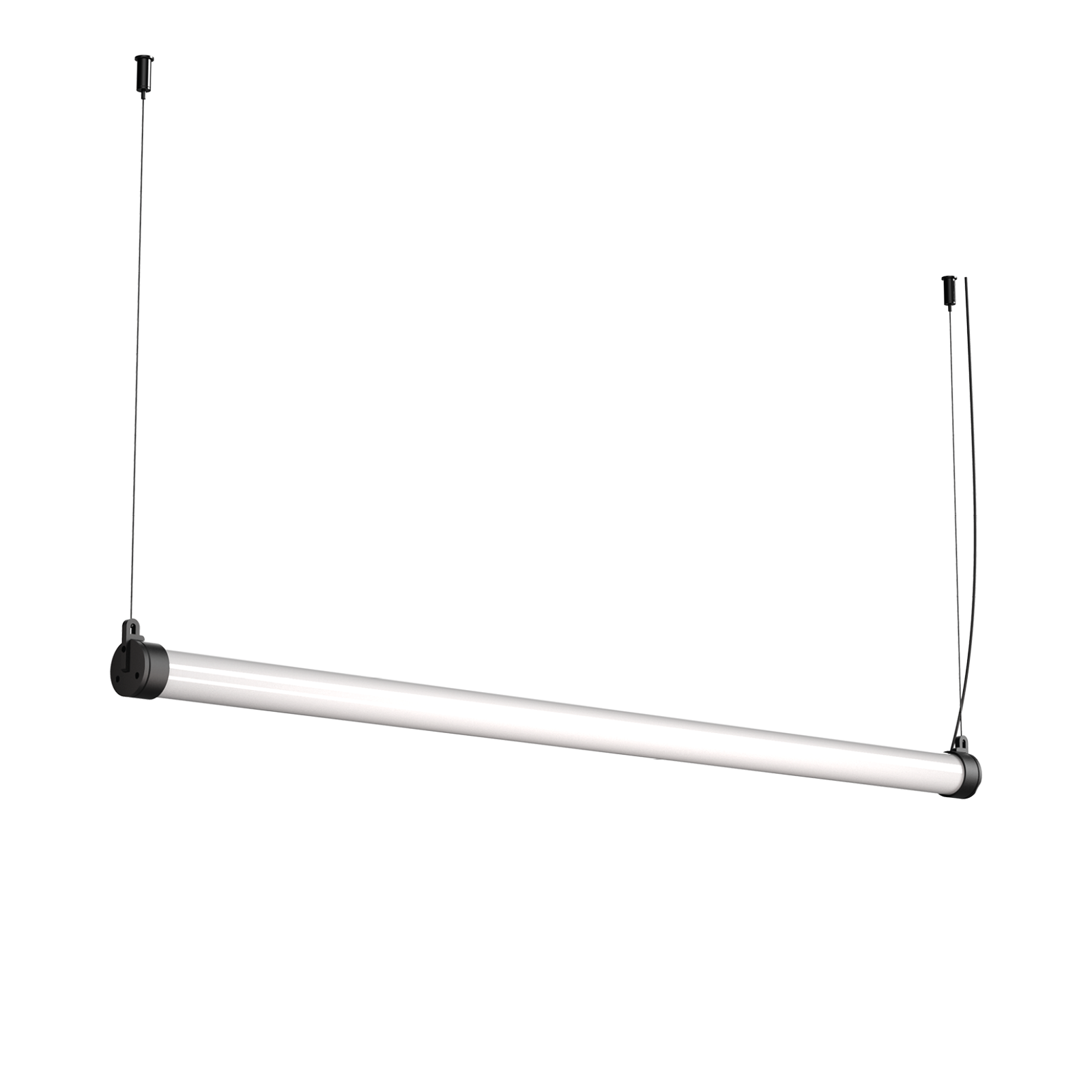 Tonone Mr. Tubes LED Pendant Horizontal hanglamp met losse driver in de kleur smokey black.