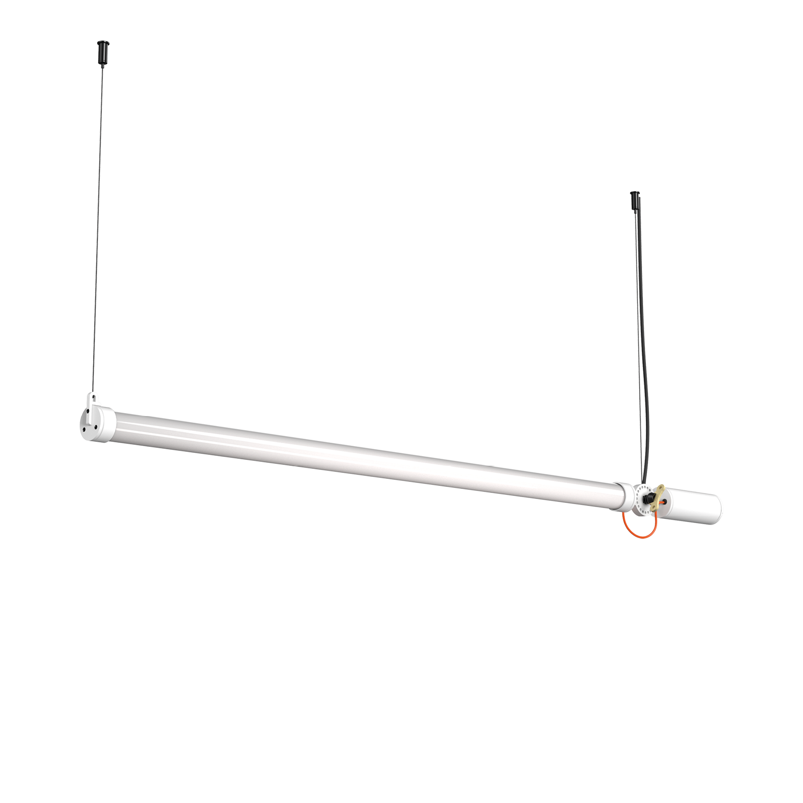 Tonone Mr. Tubes LED Pendant Horizontal hanglamp met driver op constructie in de kleur pure white.