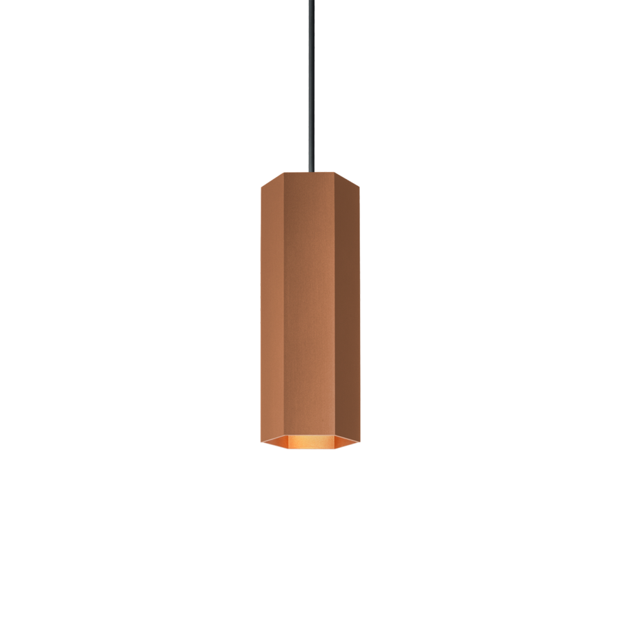 Wever & Ducré Hexo 2.0 plafondlamp koper.