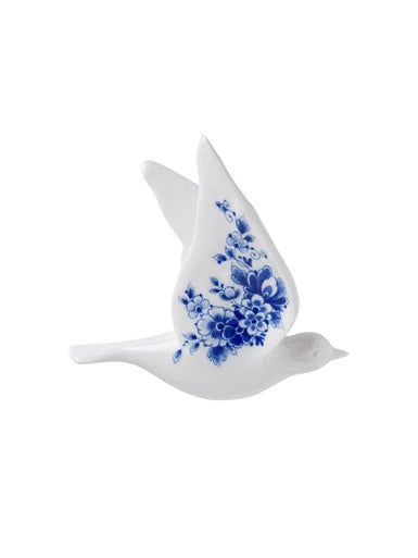 Heinen Delfts Blauw wandvogel Delfts Blauw