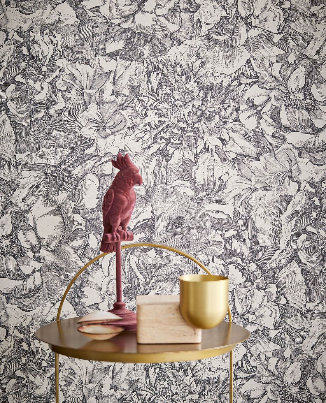 Eijffinger behang Museum Etched Bloom