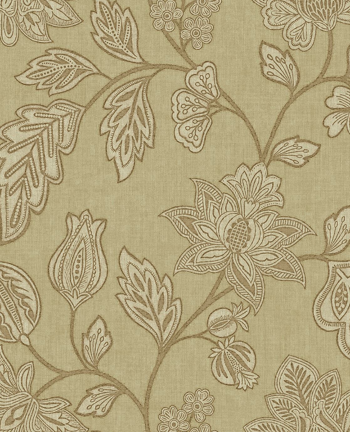 Eijffinger behang Amber Tribal Leaves - Kavel 84