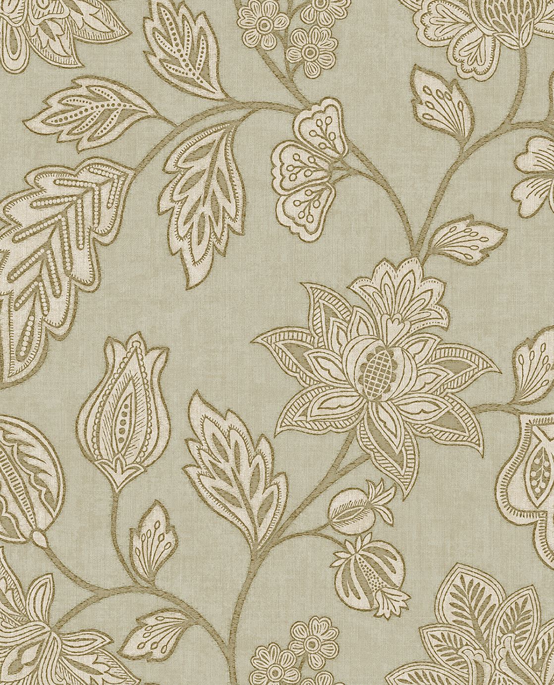 Eijffinger behang Amber Tribal Leaves - Kavel 84