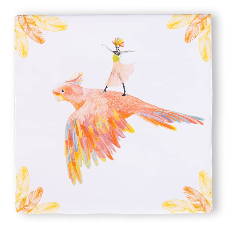 StoryTiles Paradijsvogel tegeltje