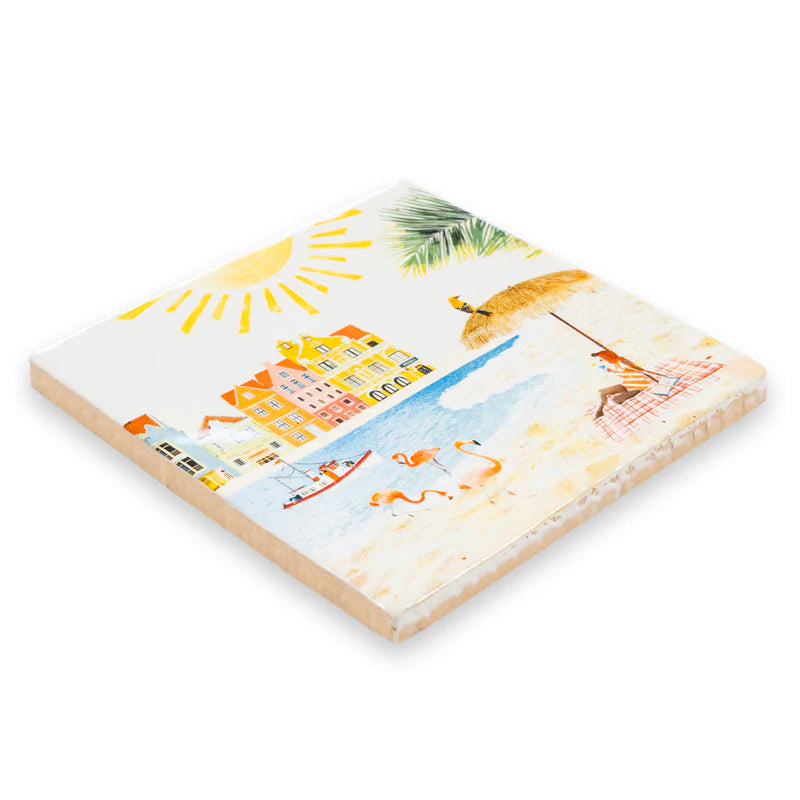 StoryTiles Colorful Curaçao tegeltje