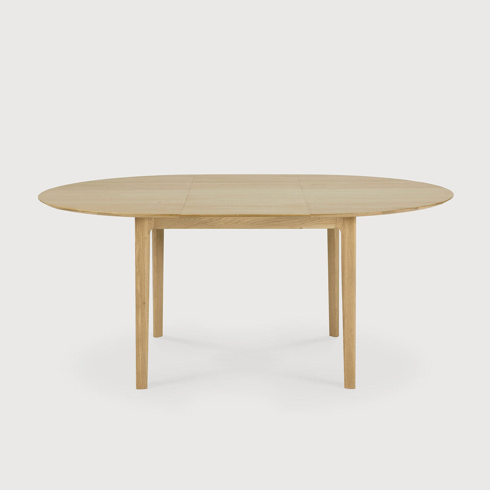 Ethnicraft Uitschuifbare Eettafel Bok rond/ovaal