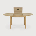 Ethnicraft Uitschuifbare Eettafel Bok rond/ovaal
