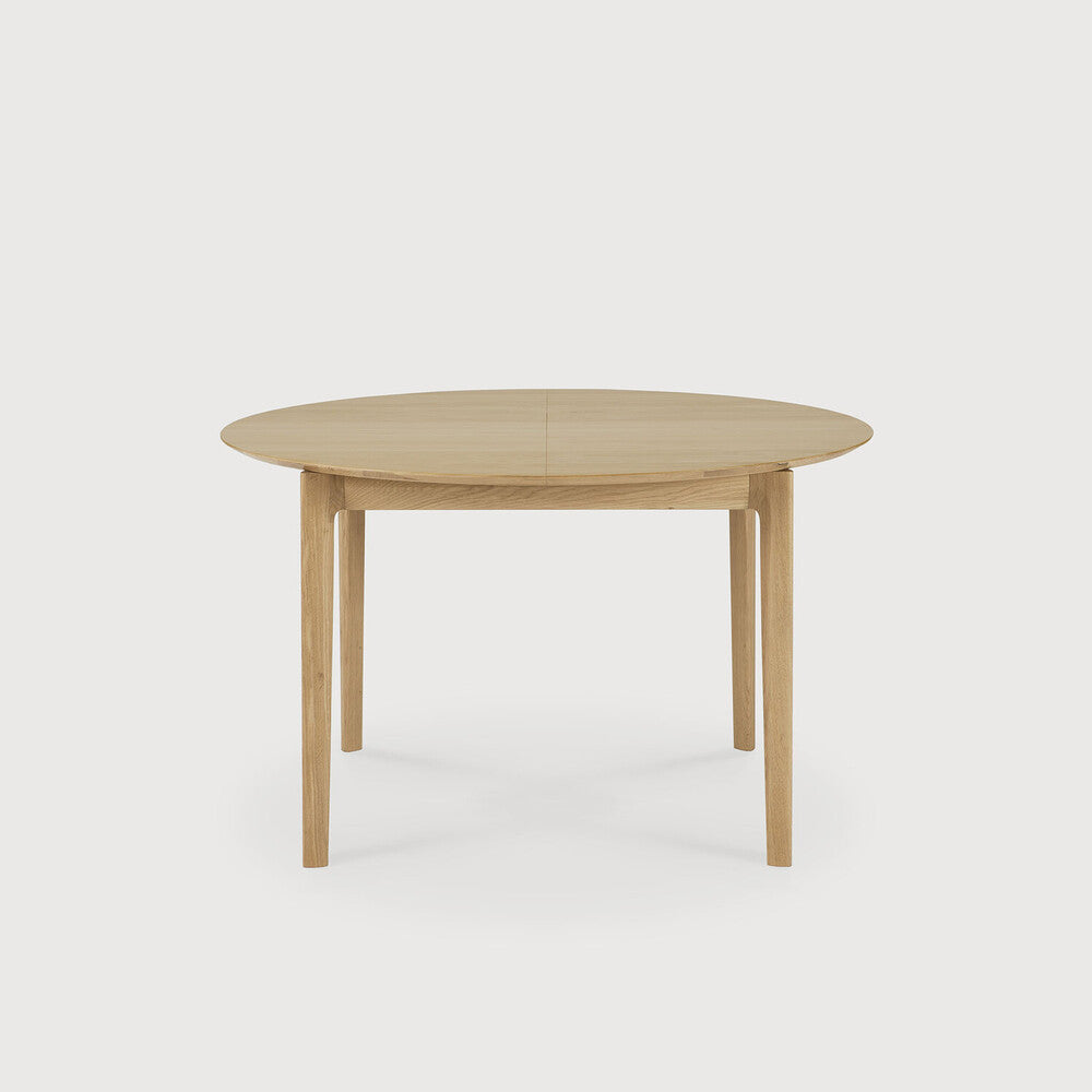 Ethnicraft Uitschuifbare Eettafel Bok rond/ovaal