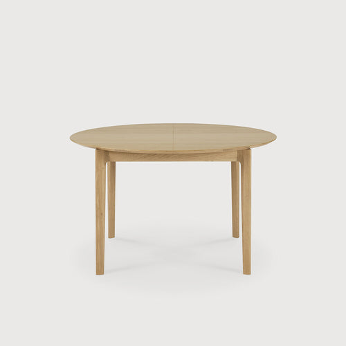 Ethnicraft Uitschuifbare Eettafel Bok rond/ovaal