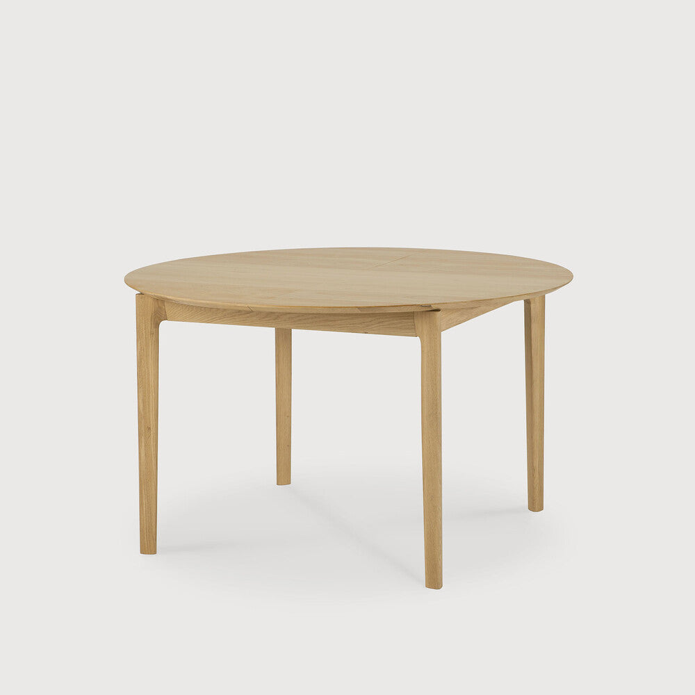 Ethnicraft Uitschuifbare Eettafel Bok rond/ovaal