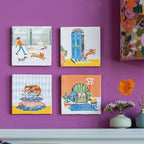 StoryTiles Who Let The Dog Out tegeltje