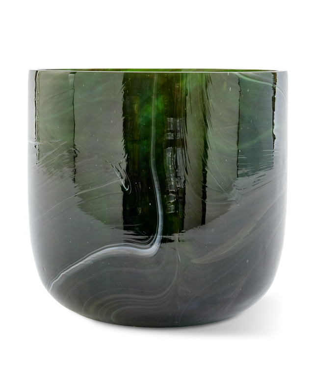 Pols Potten Gemarmerde Glazen vaas S