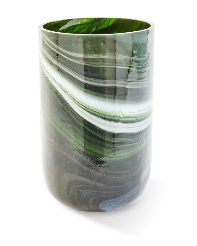 Pols Potten Gemarmerde Glazen vaas M